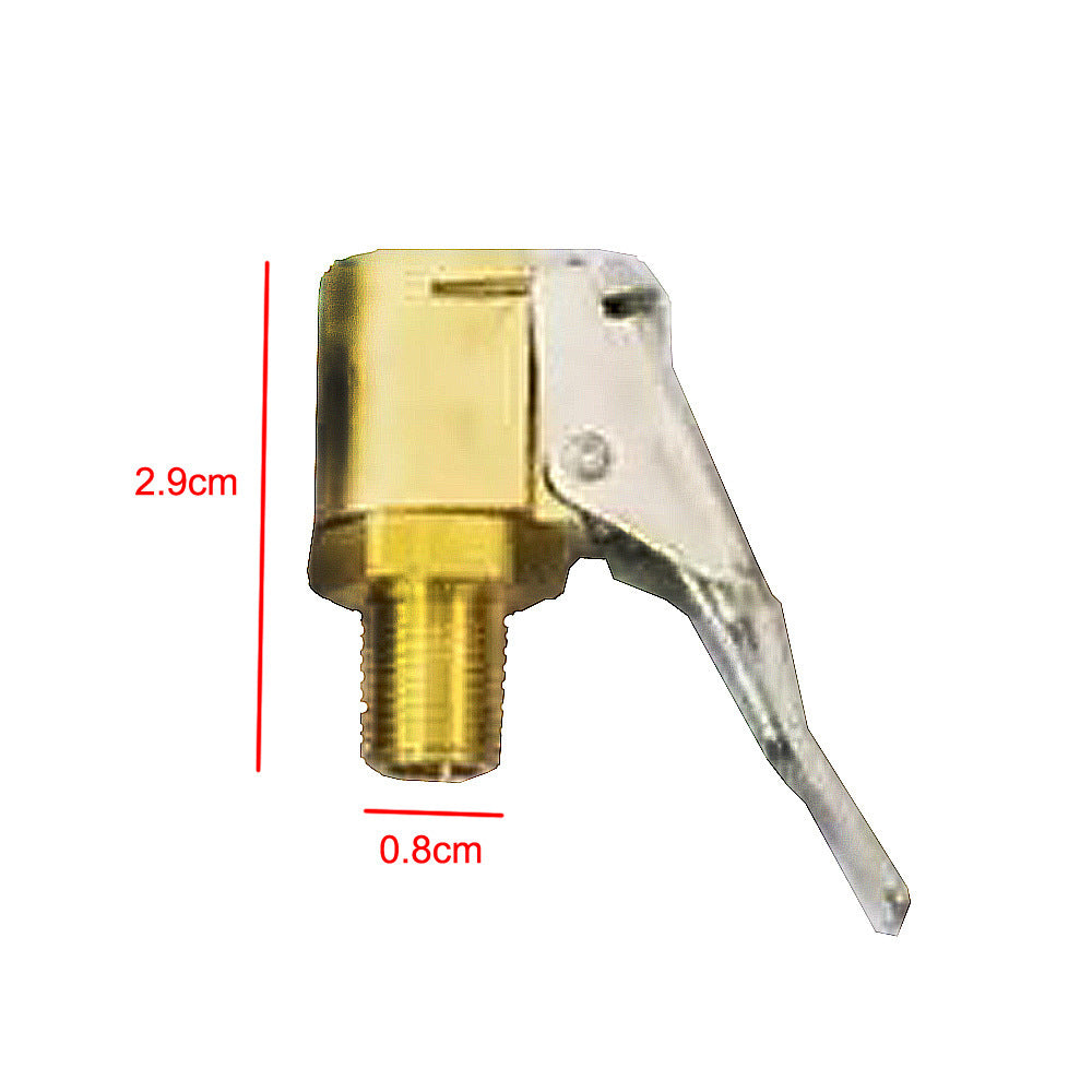Adapter Clamp Connector Pump-Valve Truck Air-Pump Brass Car 8mm Clip-Clip