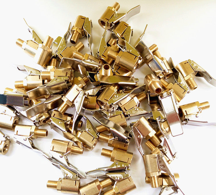 Adapter Clamp Connector Pump-Valve Truck Air-Pump Brass Car 8mm Clip-Clip