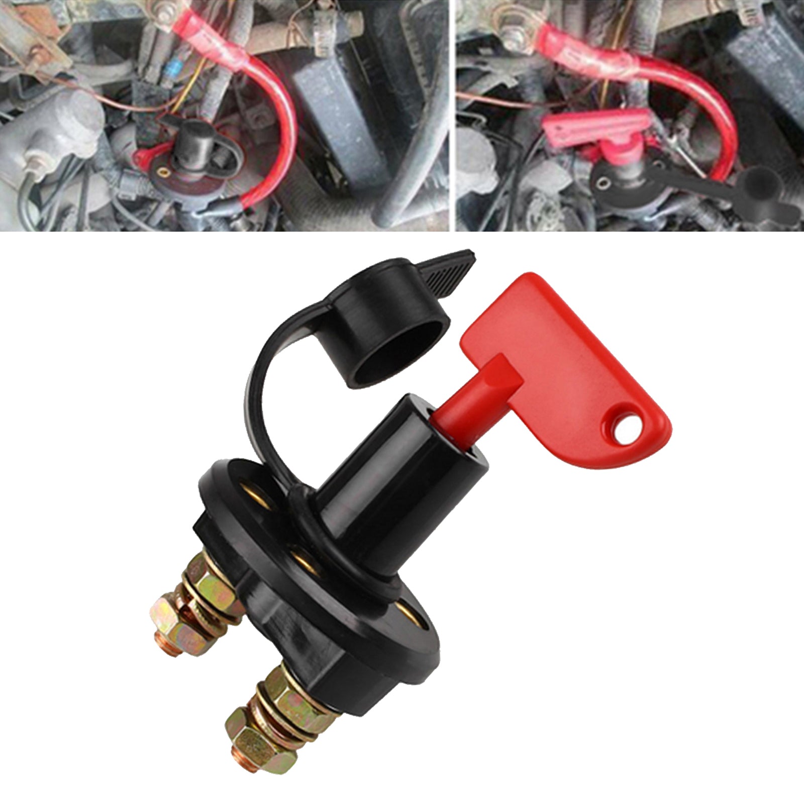 Boat Car RV Truck Battery Isolator Switch Cut Off Disconnect Power Kill Key