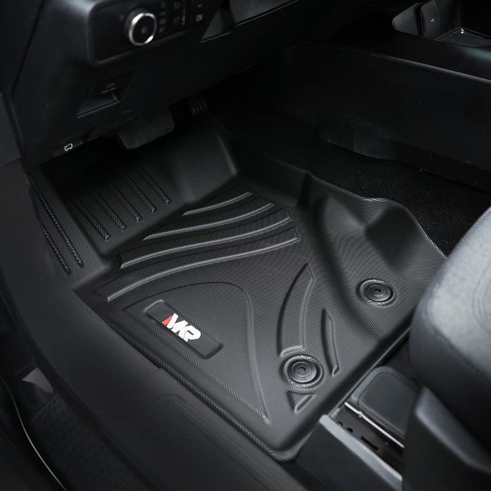 MKR Car Floor Mats For 2021-2023 Ford Bronco 3D TPE All-Weather Floor Mats - Full Set Interior Car Accessories All-Weather