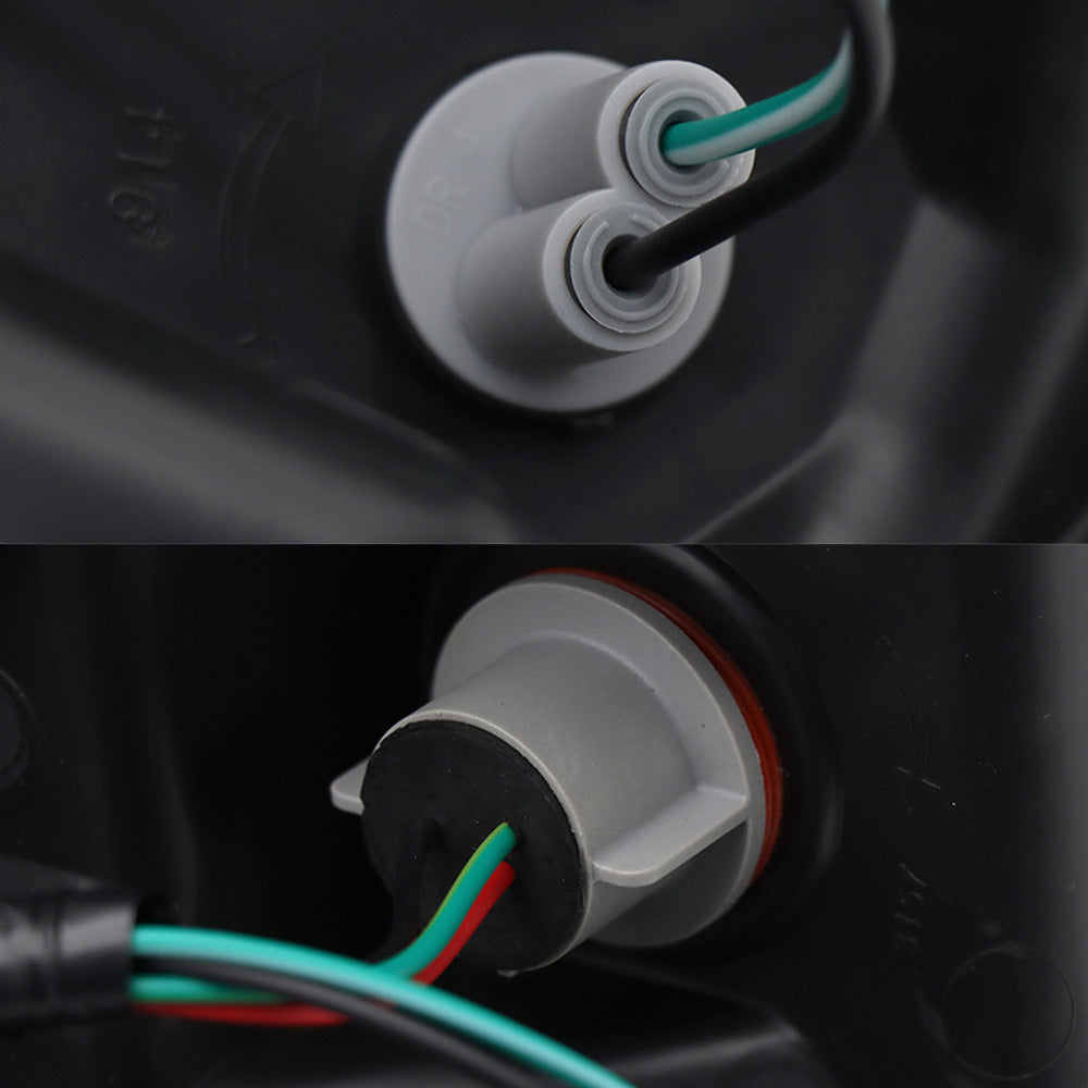 For Volvo VNL 2004-2017 Semi Truck Black Projector Halogen Headlight Left Driver